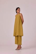 Nailah Olive Linen Set view 3