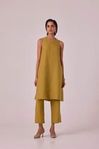 Nailah Olive Linen Set view 6
