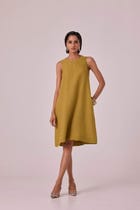 Nailah Olive Linen Set view 9