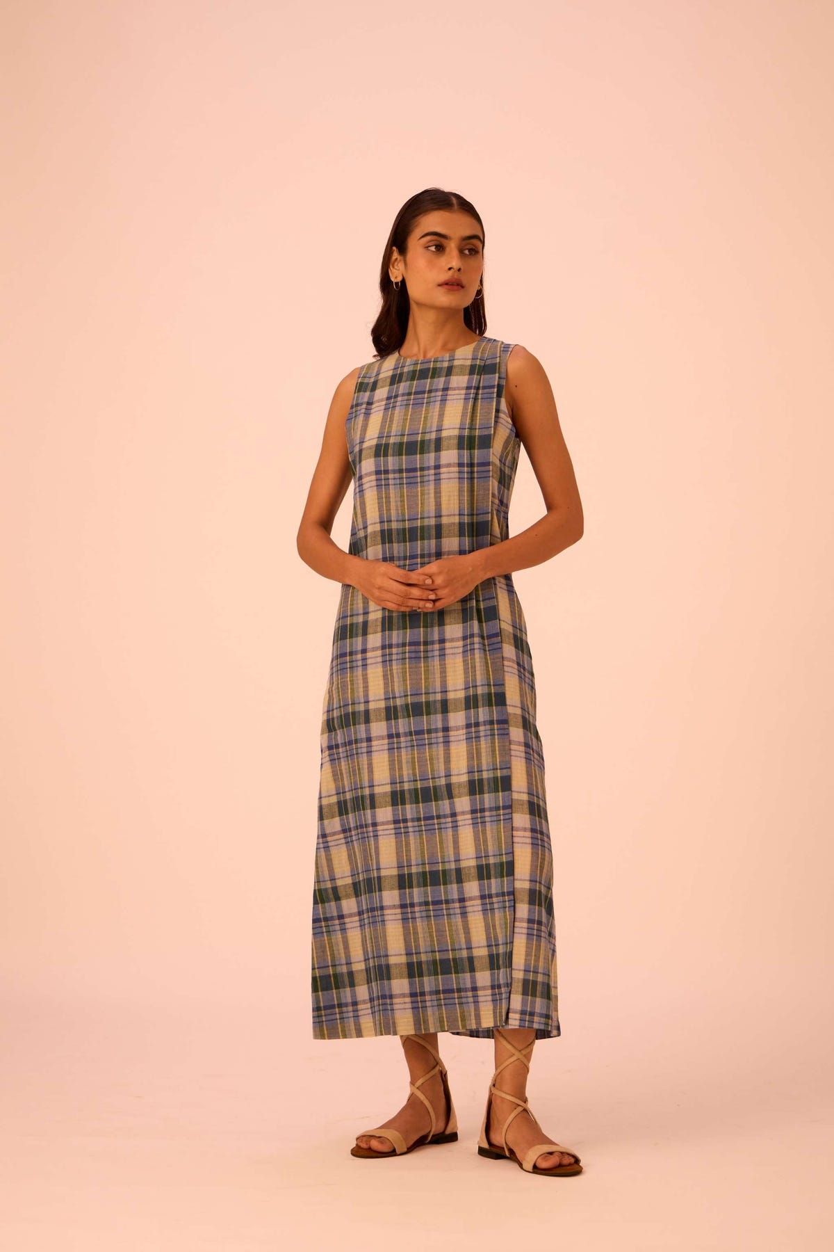 Julia Blue Handwoven Dress - image 11