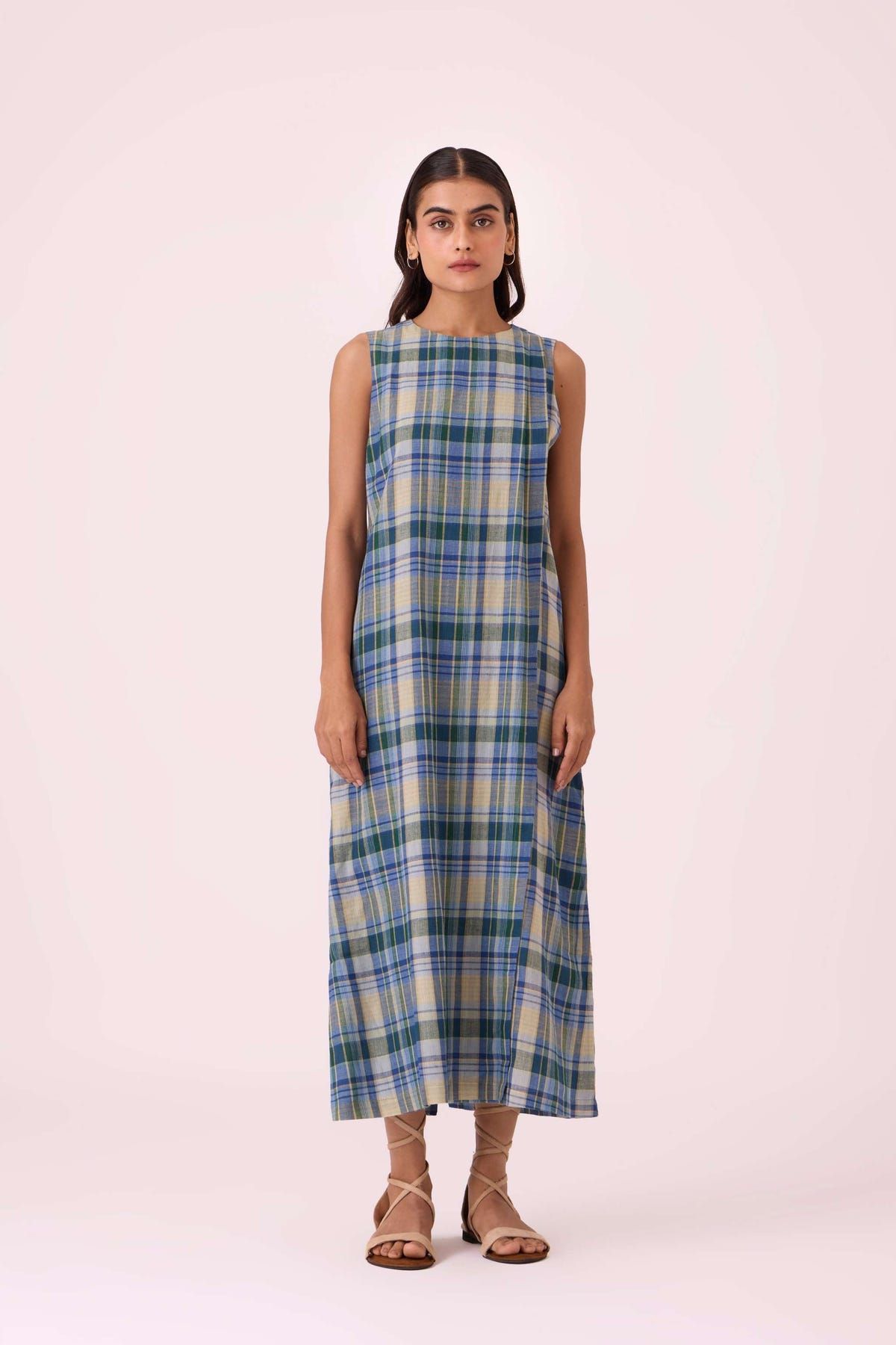 Julia Blue Handwoven Dress - image 3