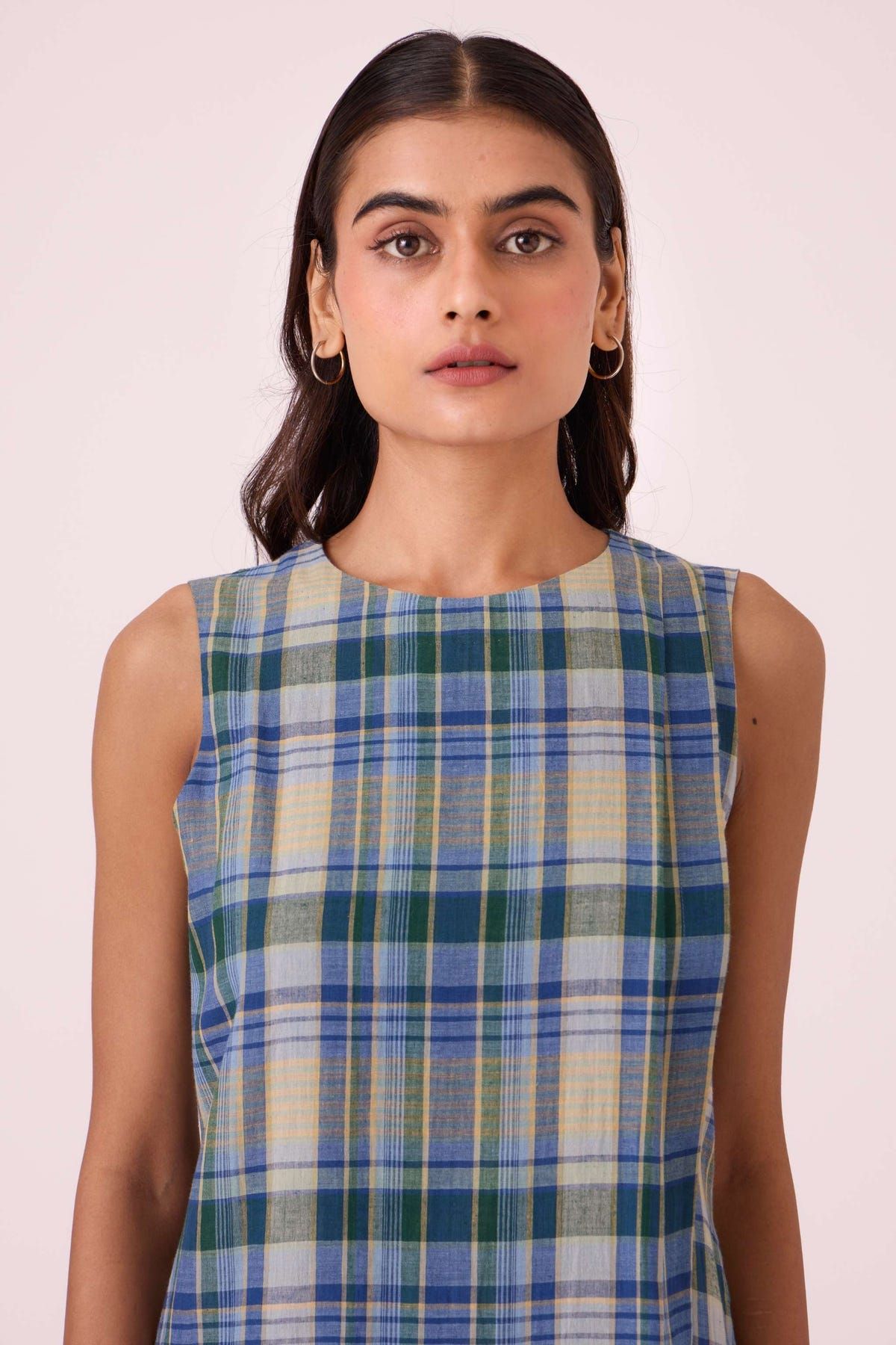 Julia Blue Handwoven Dress - image 4