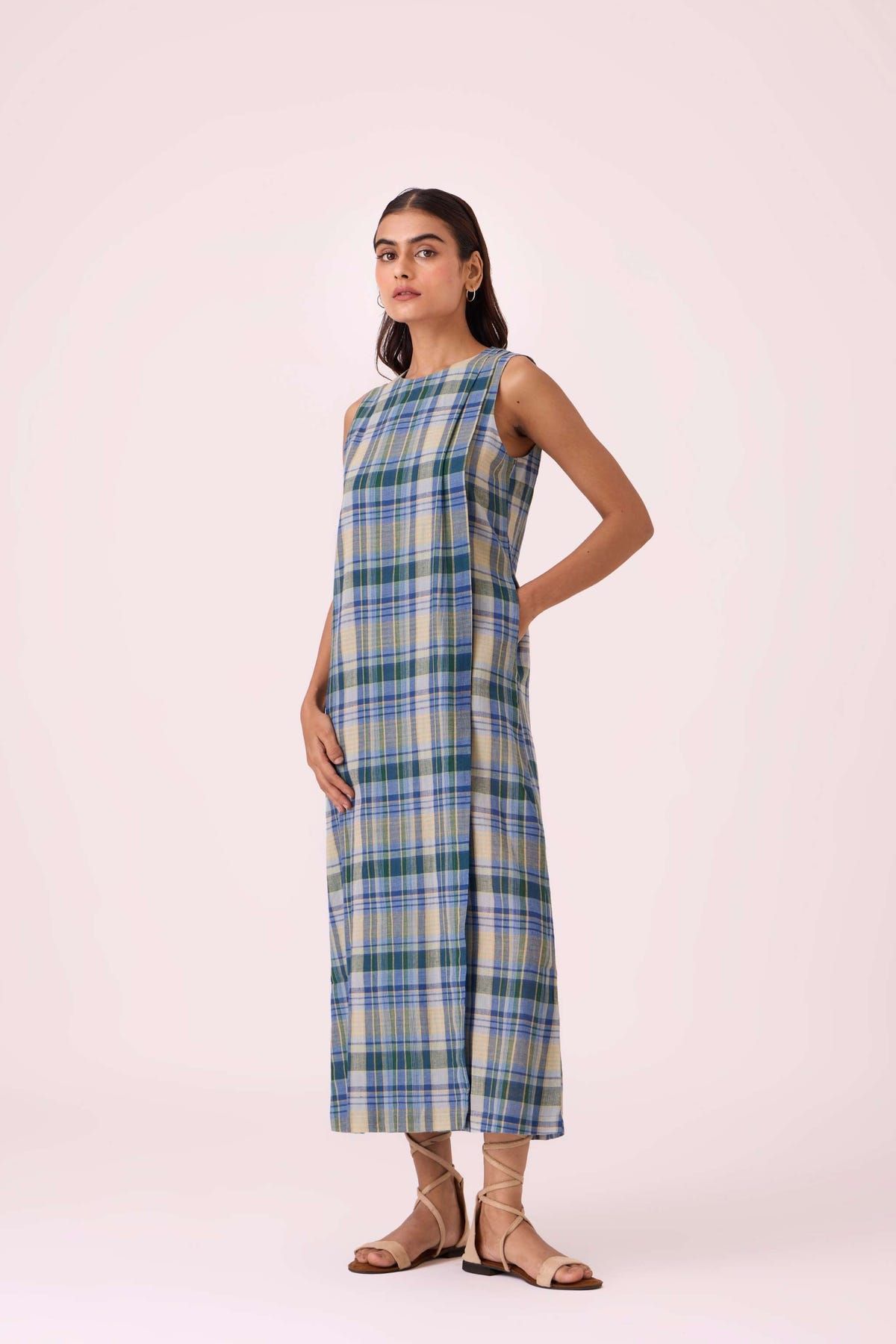 Julia Blue Handwoven Dress - image 5