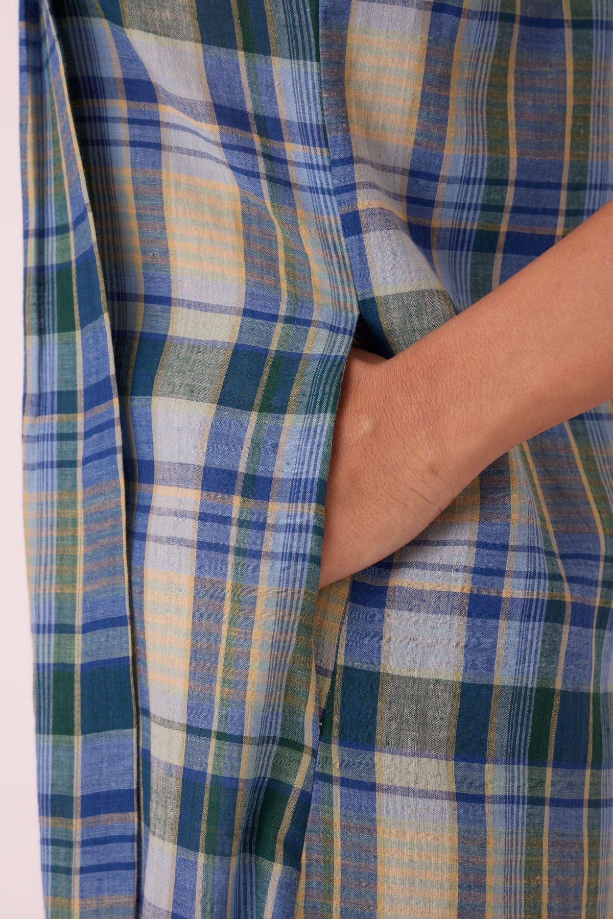 Julia Blue Handwoven Dress - image 6