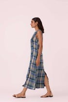 Julia Blue Handwoven Dress view 7