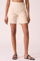 Huruka Handwoven Denim Shorts view 1