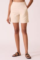 Huruka Handwoven Denim Shorts view 3