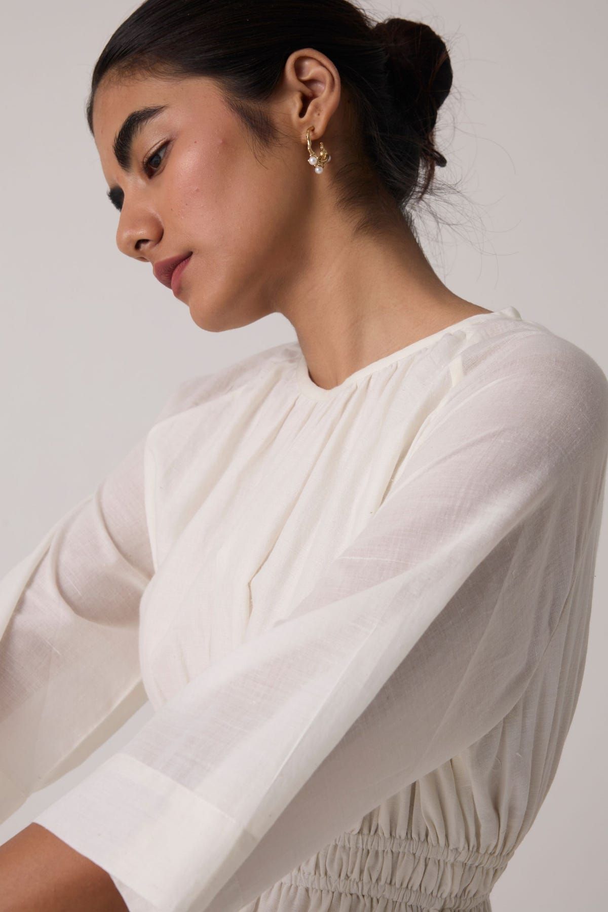 Sergio Off White Cotton Top - image 3