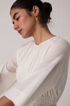Sergio Off White Cotton Top view 3