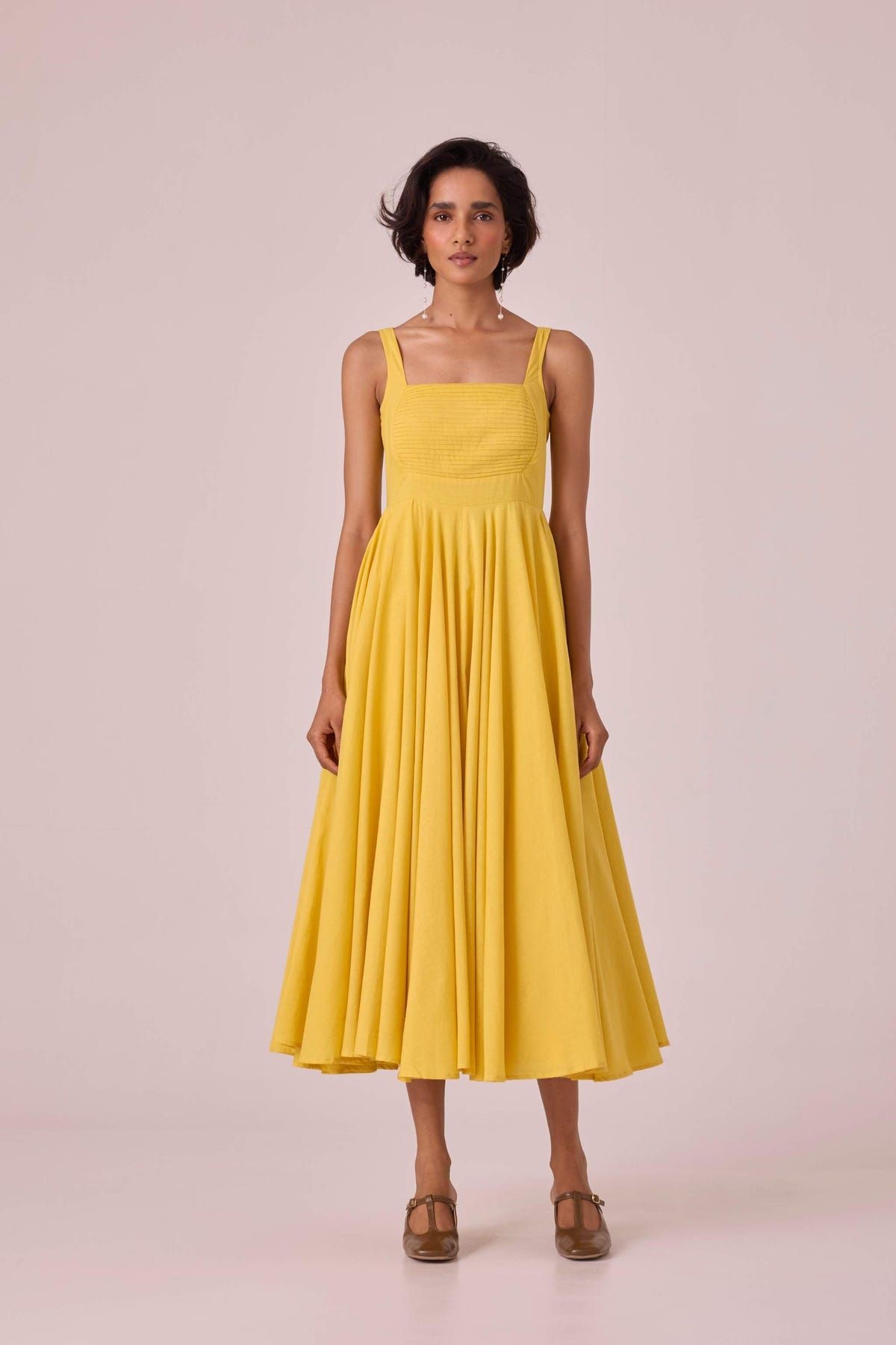 Manoor Yellow Organic Cotton Dress - image 2