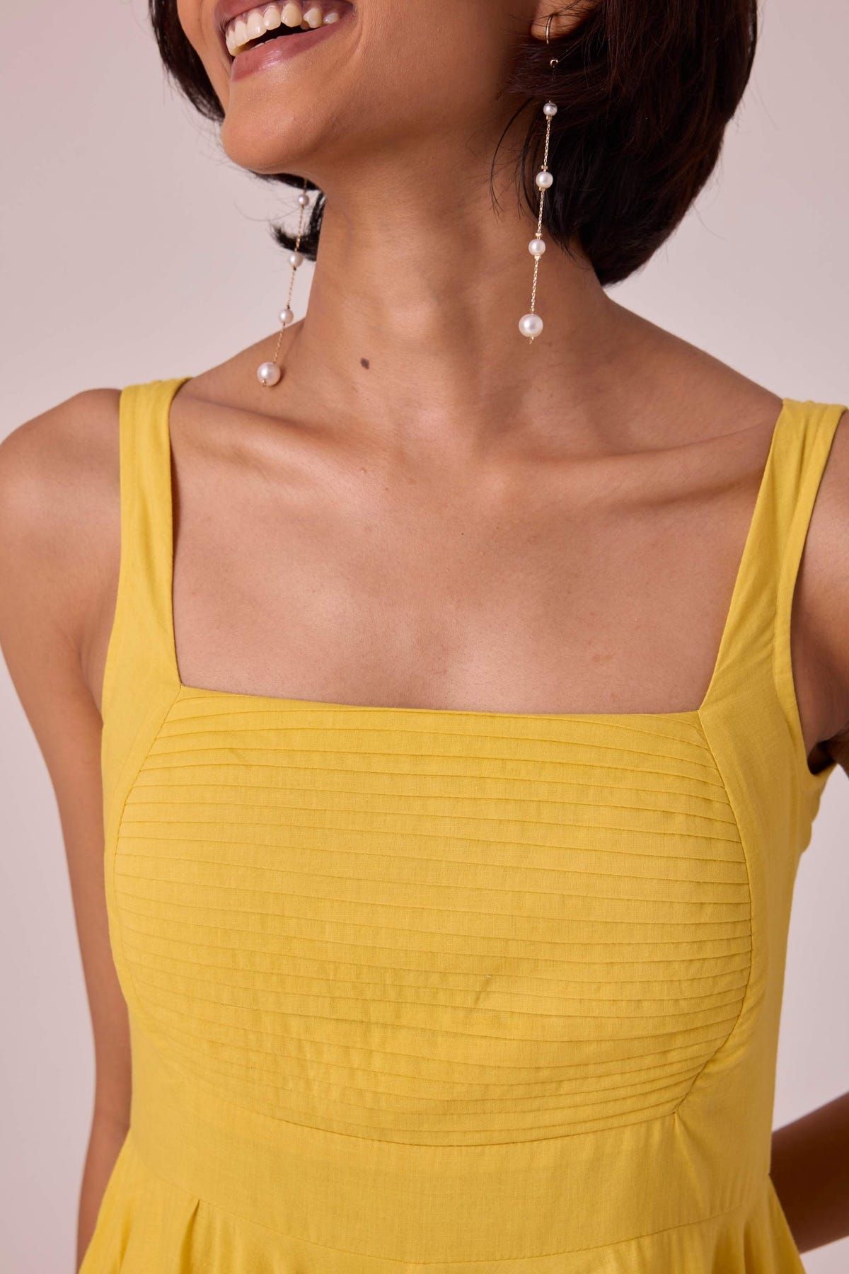 Manoor Yellow Organic Cotton Dress - image 5