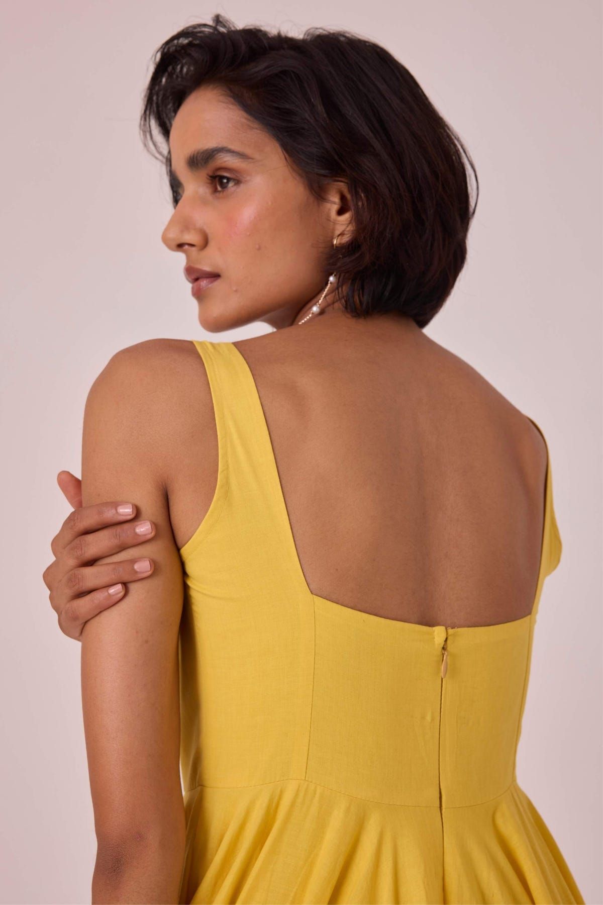 Manoor Yellow Organic Cotton Dress - image 9