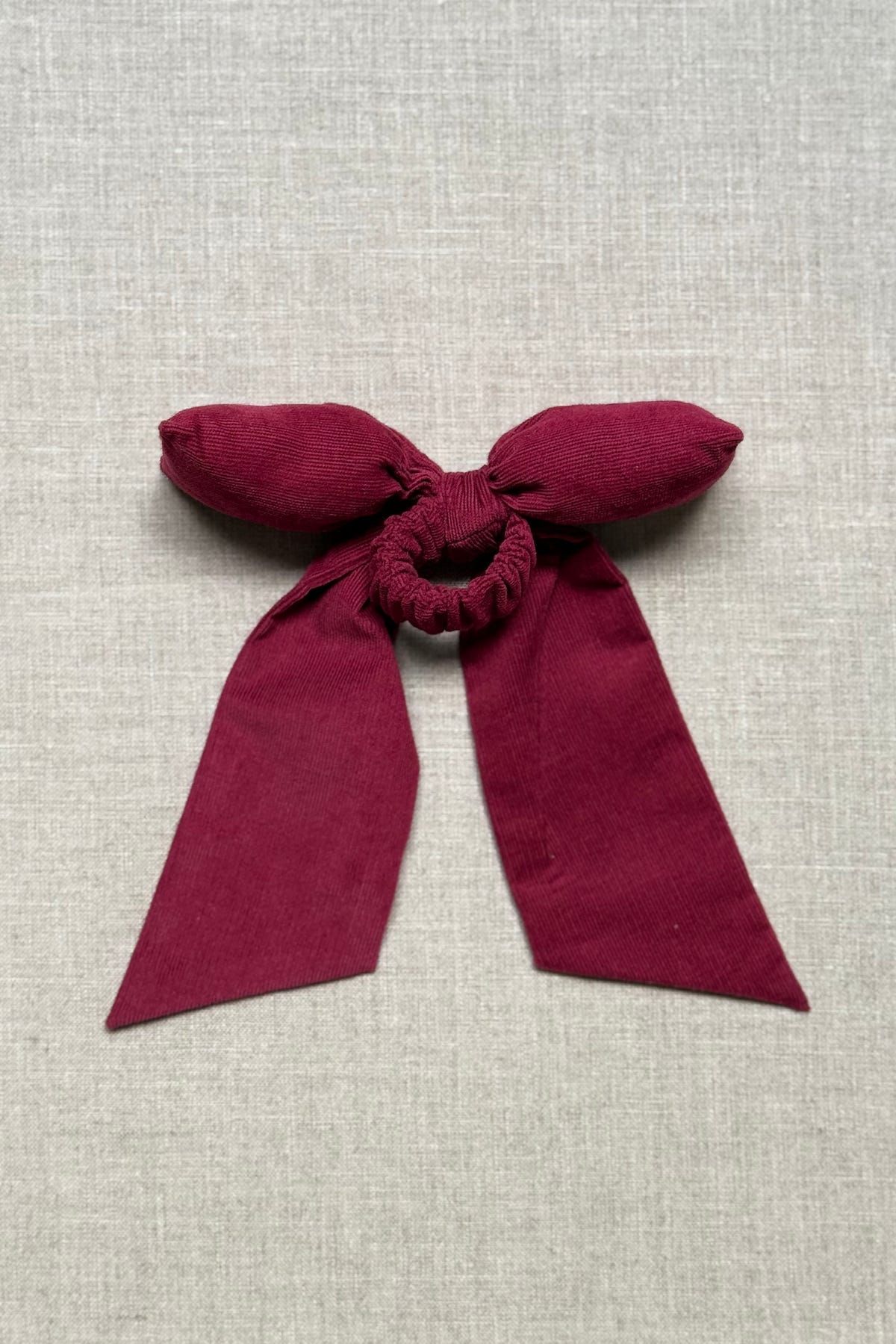 Cherry Corduroy Bow - image 5