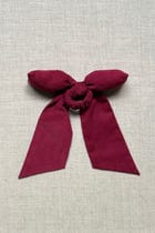 Cherry Corduroy Bow view 5