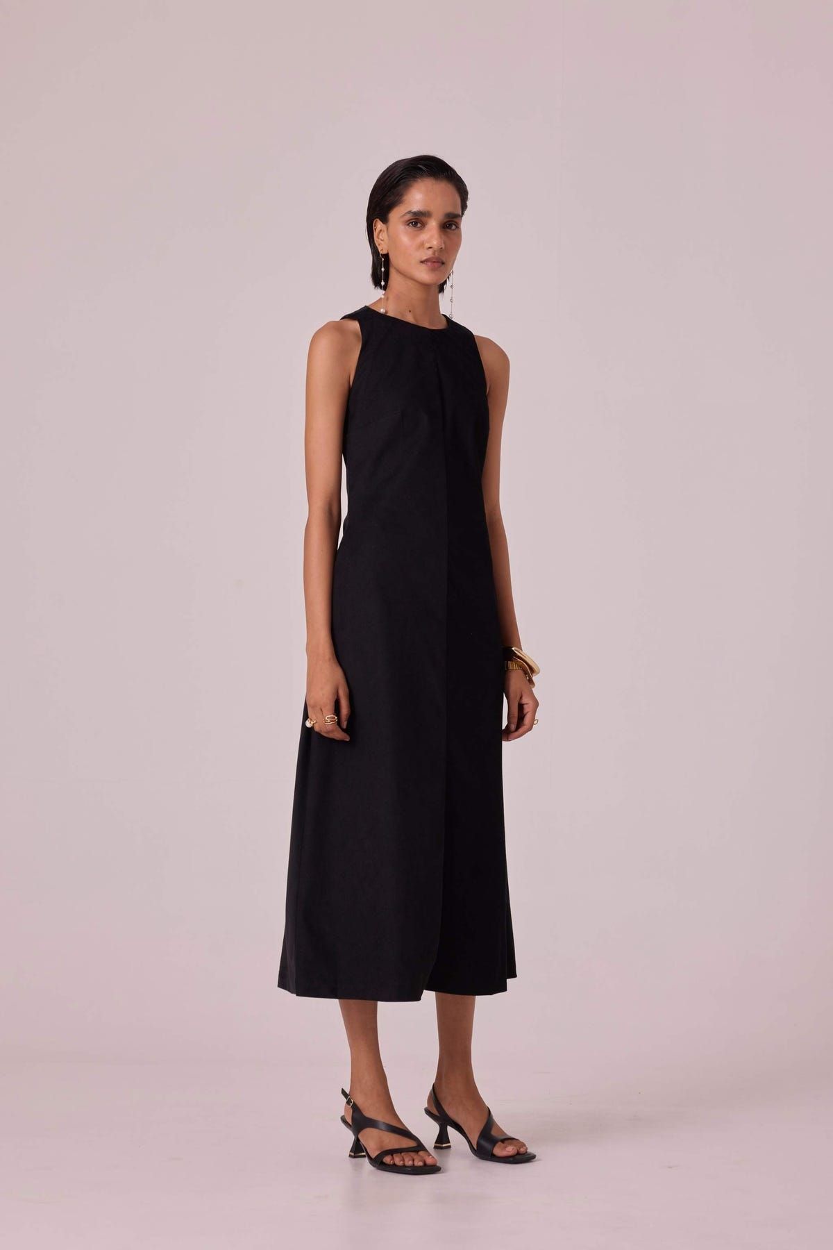 Sofia Black Needlecord Midi Dress - image 2