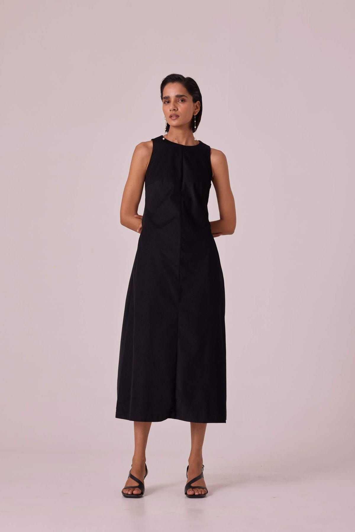 Sofia Black Needlecord Midi Dress - image 6