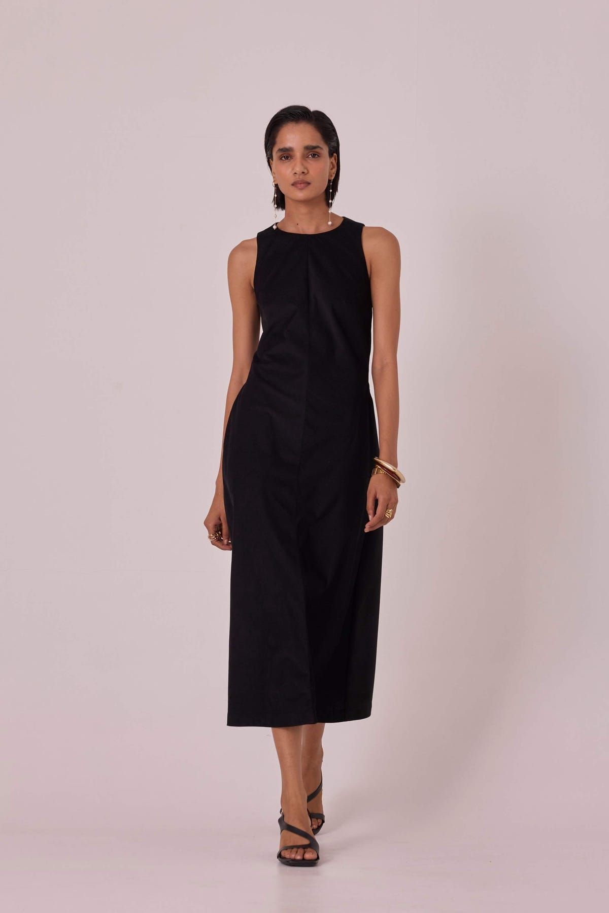 Sofia Black Needlecord Midi Dress - image 7