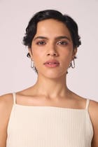 Spica Off White Silk Slip Dress view 5