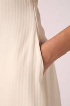 Spica Off White Silk Slip Dress view 10
