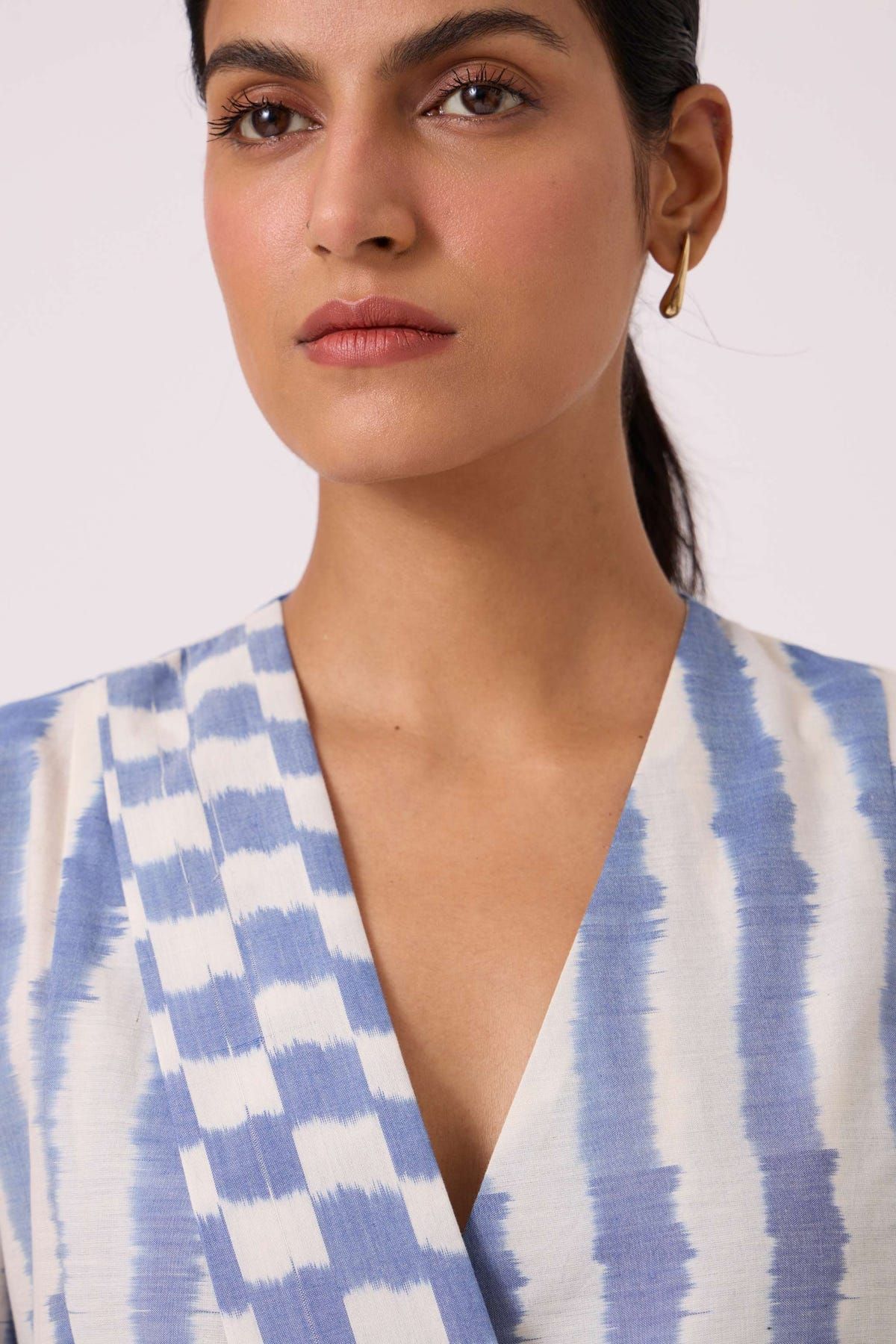 Dimtri Blue Striped Ikat Jacket - image 4