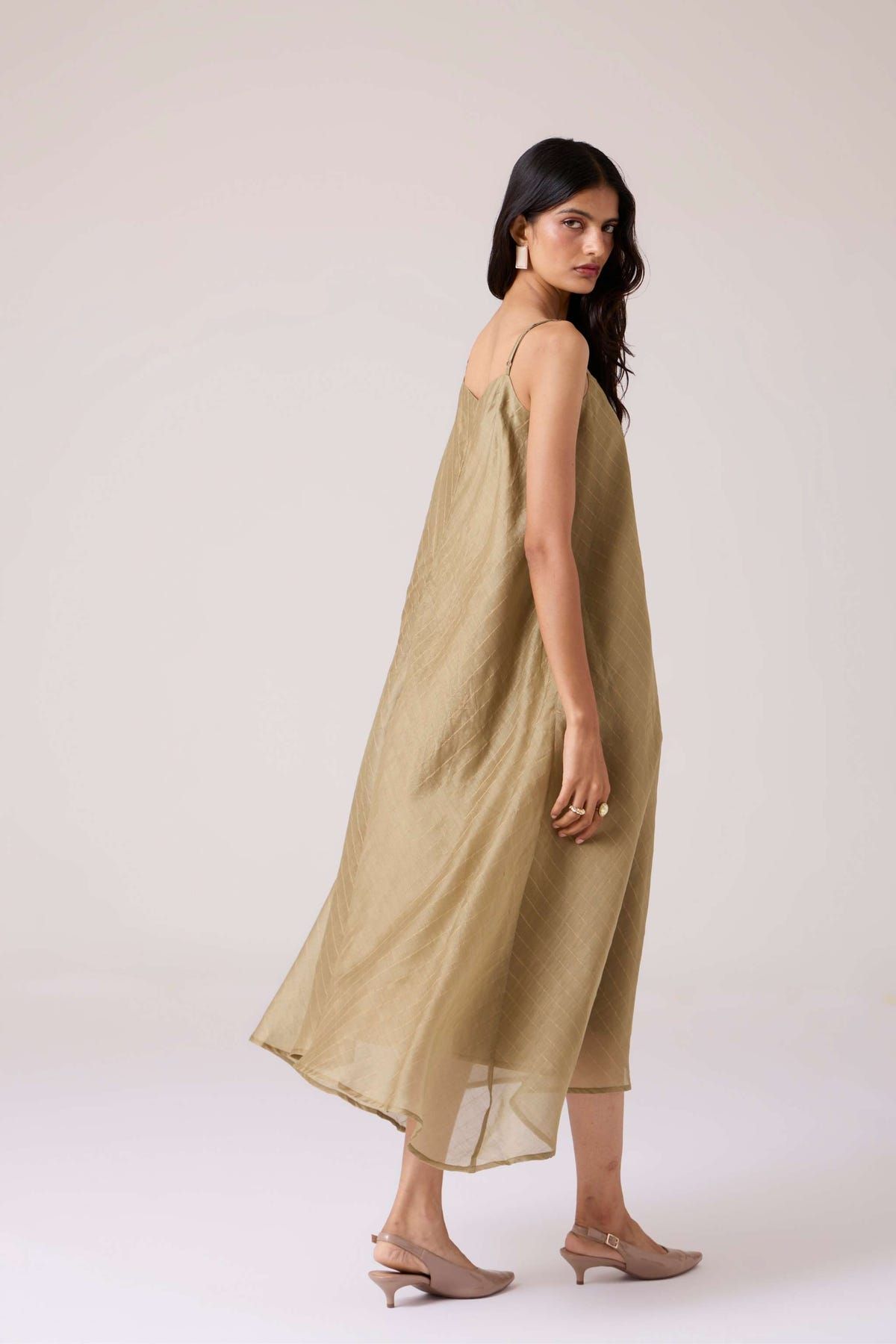 Jane Olive Handwoven Dress - image 11