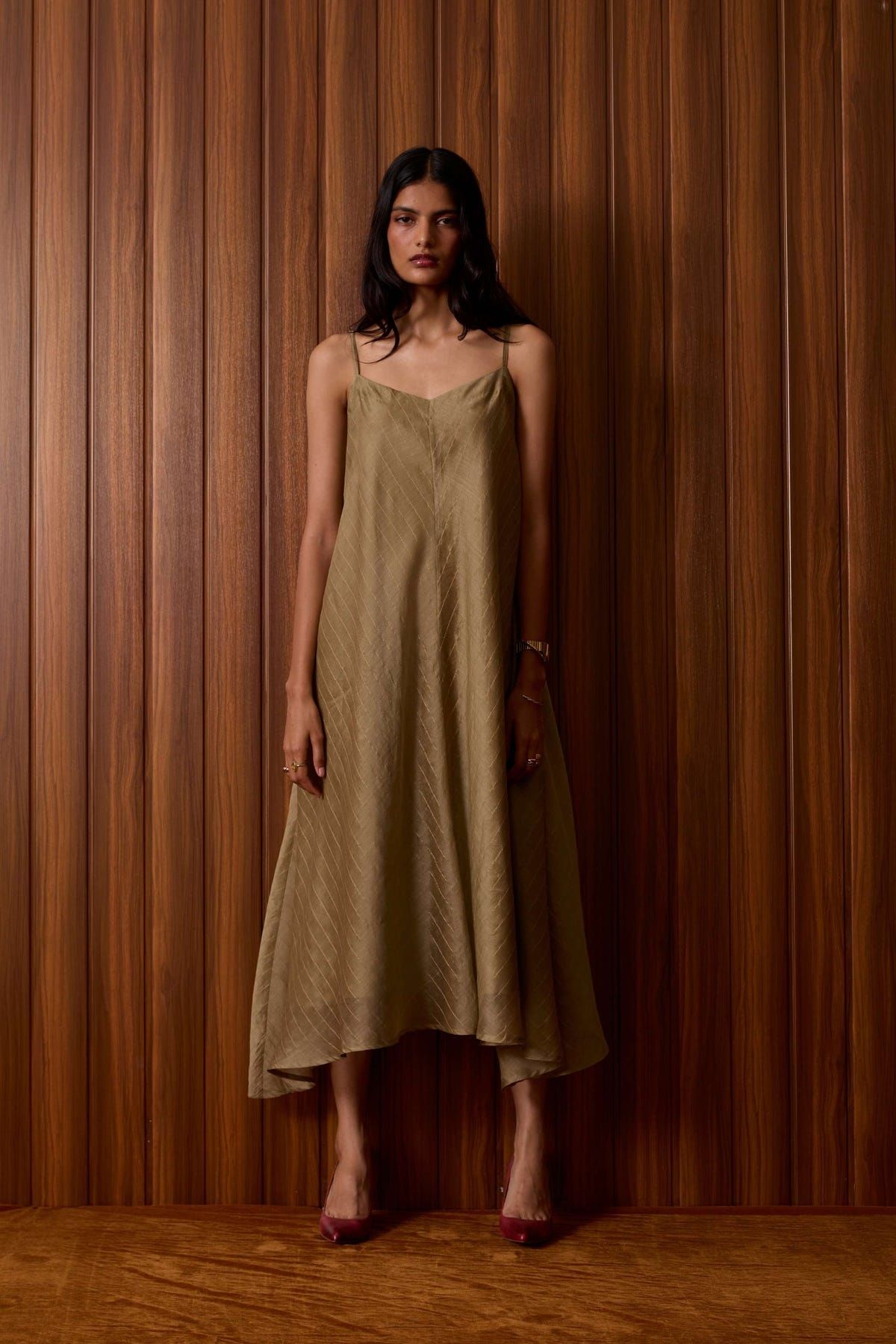 Jane Olive Handwoven Dress - image 12