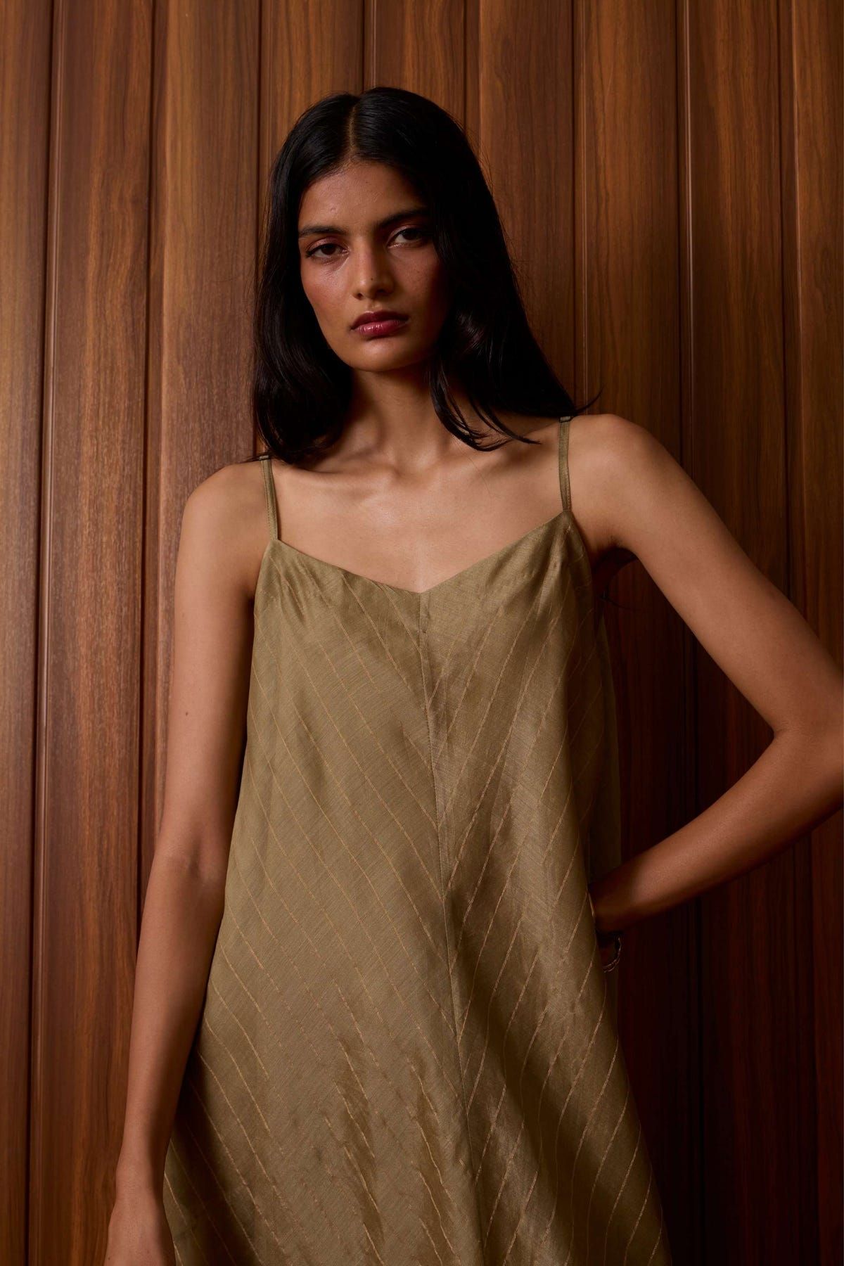 Jane Olive Handwoven Dress - image 13