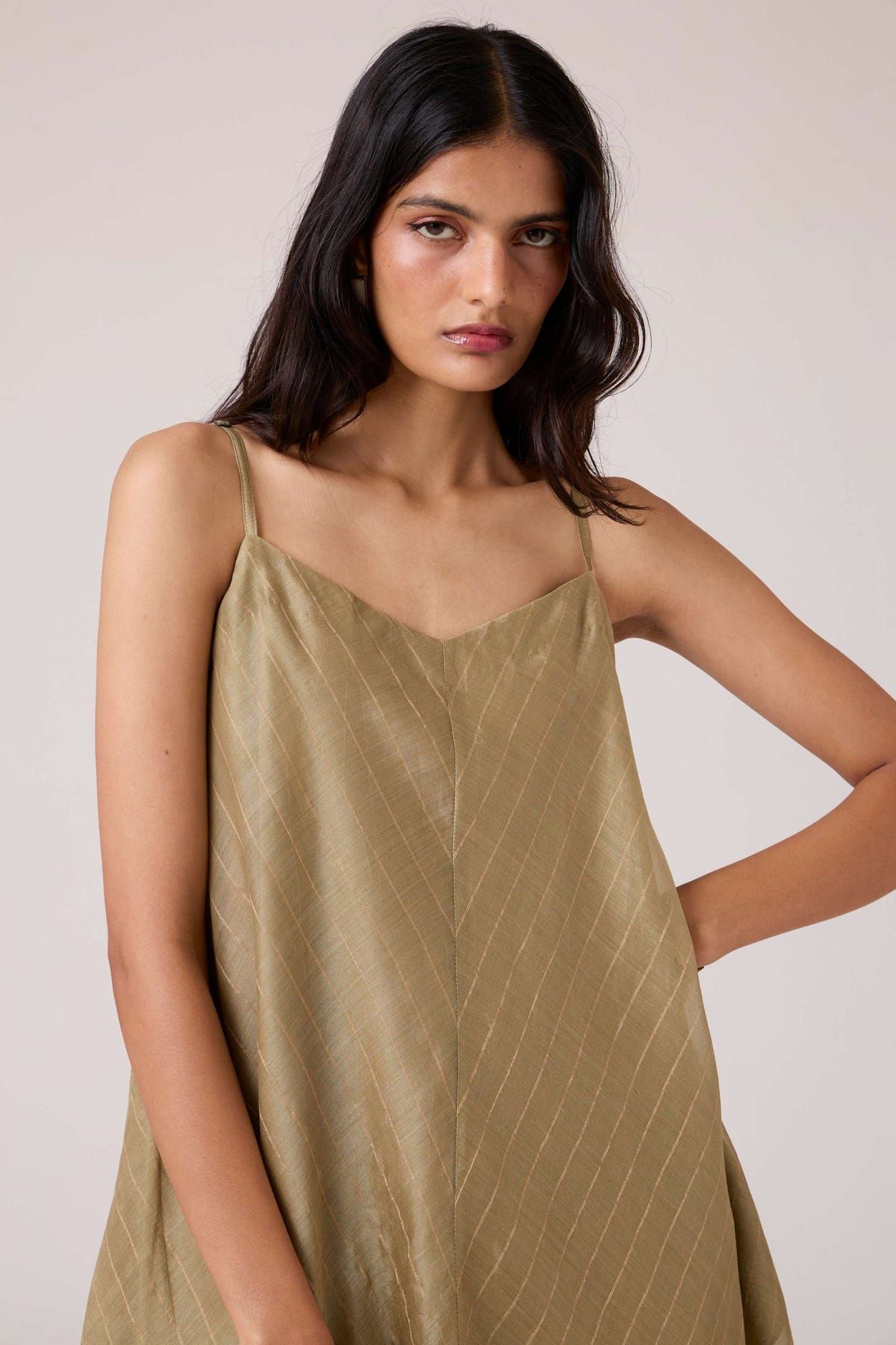 Jane Olive Handwoven Dress - image 4