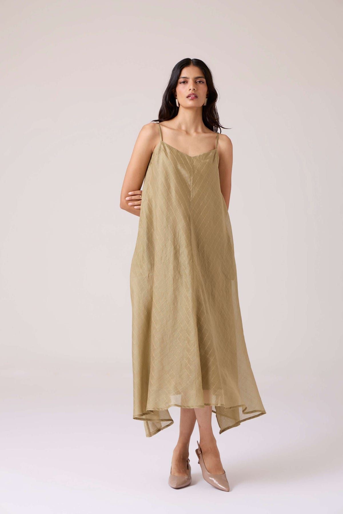Jane Olive Handwoven Dress - image 5