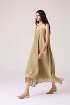 Jane Olive Handwoven Dress view 9