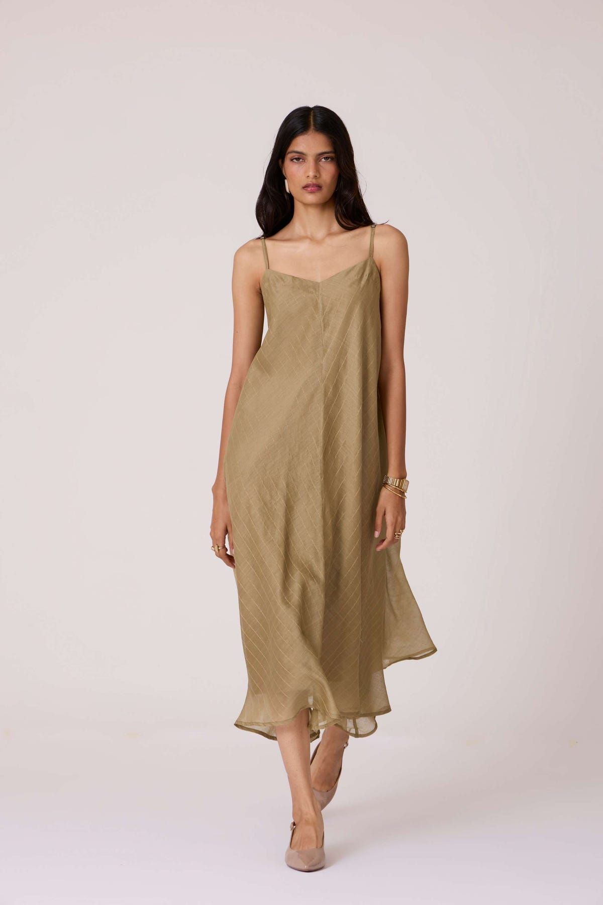 Jane Olive Handwoven Dress - image 10