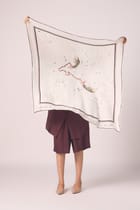 Pisces Printed Satin Scarf view 1