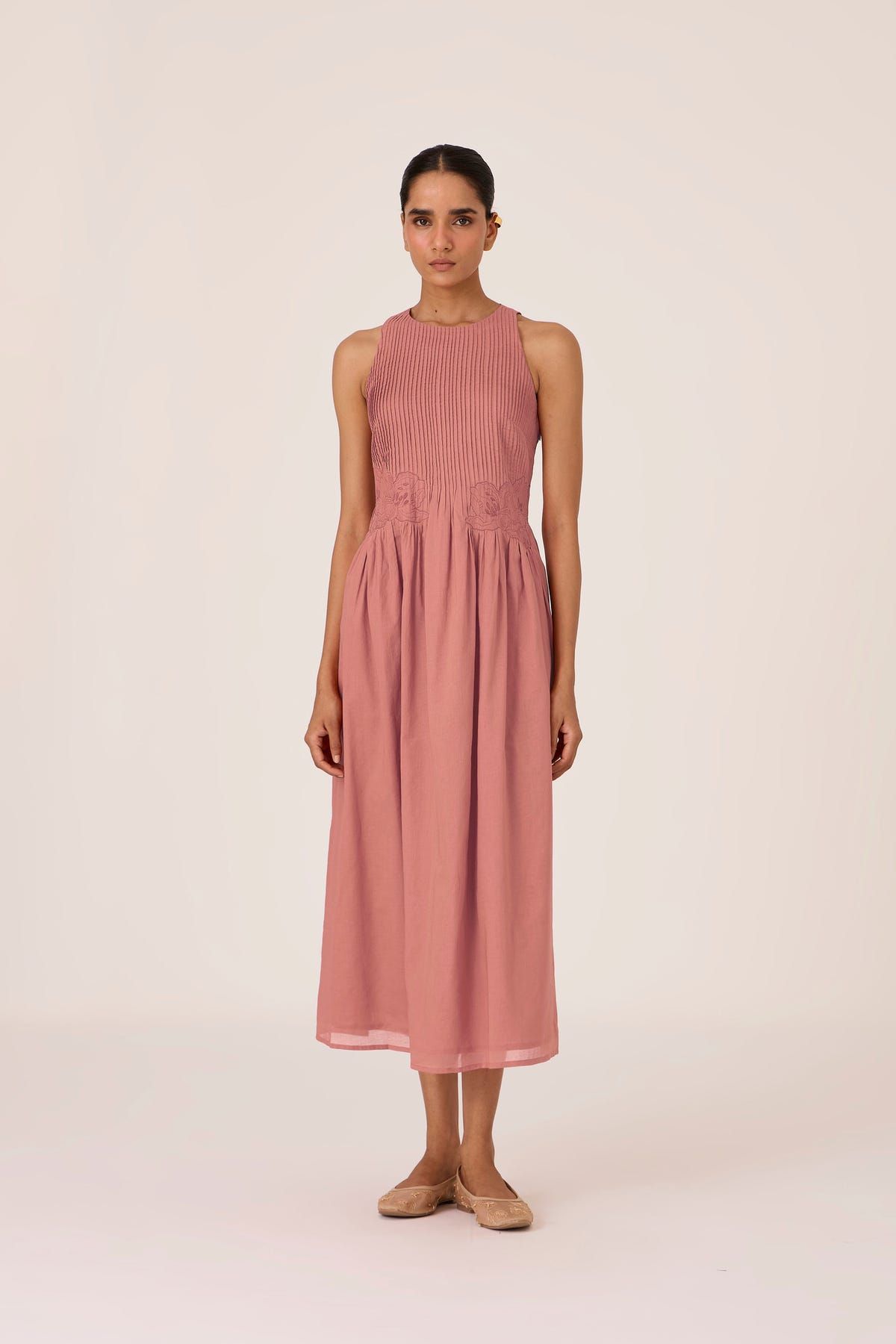 Amani Rose Embroidered Dress - image 1