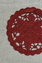 Maroon Cutwork Corduroy Coasters - Set of 2 view 8