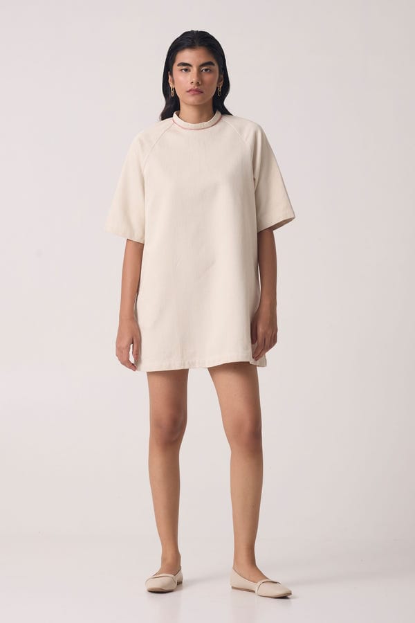 The Summer House — Soichi Off White Handwoven Dress