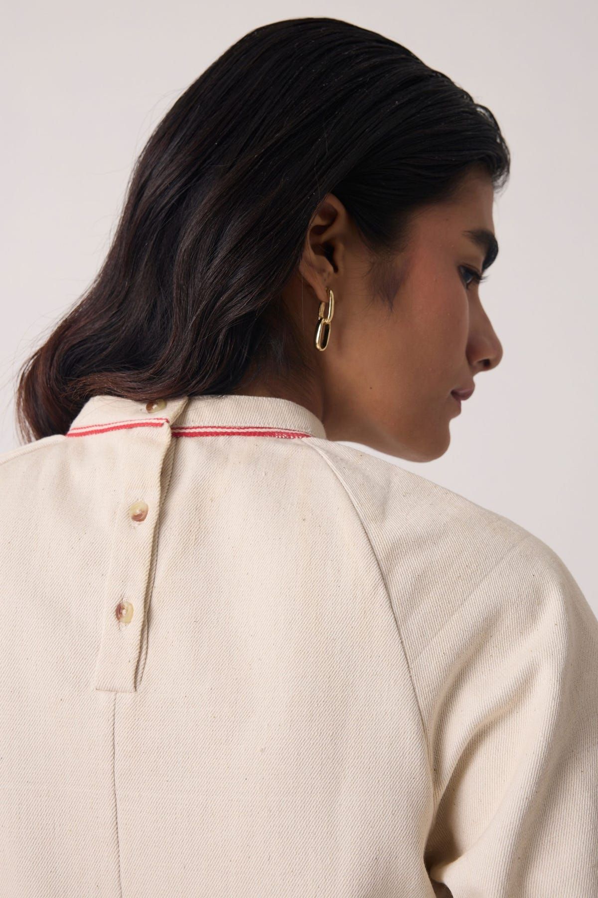 Soichi Off White Handwoven Dress - image 7