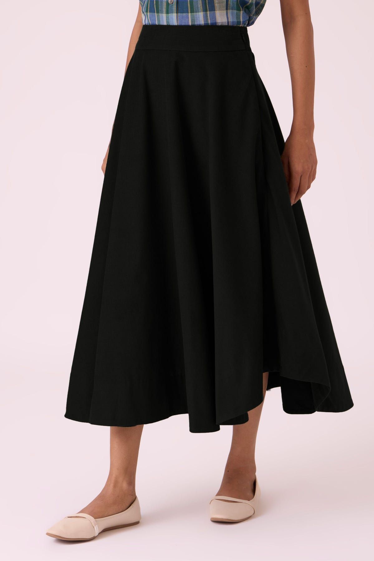 Boga Black Needlecord Skirt - image 1