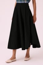 Boga Black Needlecord Skirt view 1
