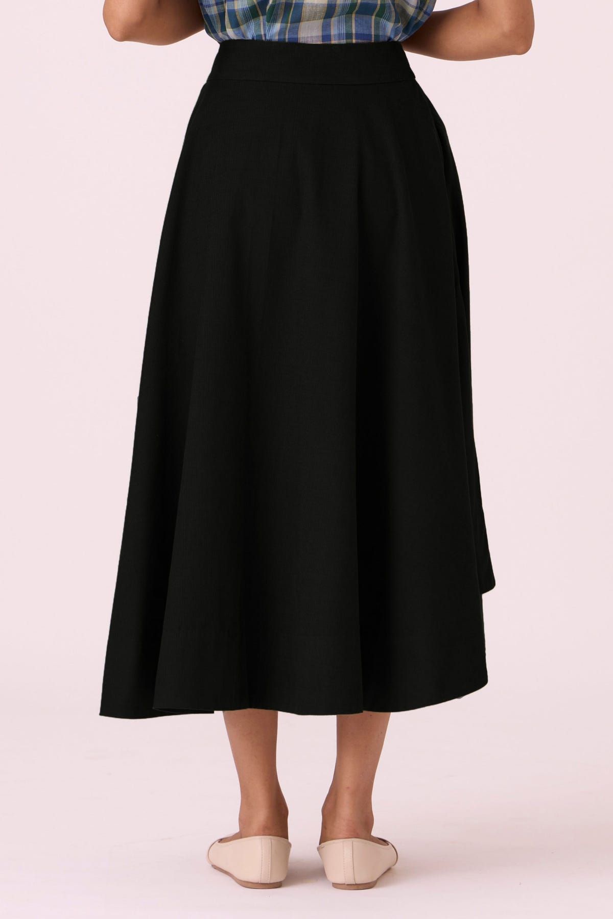 Boga Black Needlecord Skirt - image 6