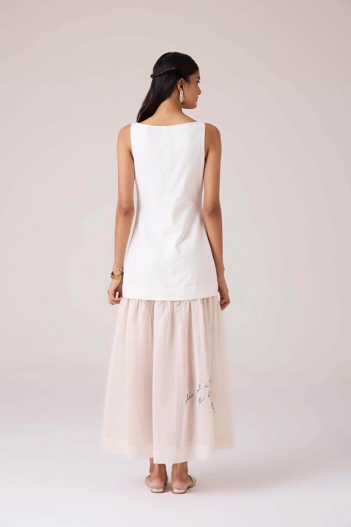 Astra White Embroidered Maxi Dress - image 14