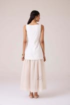 Astra White Embroidered Maxi Dress view 14