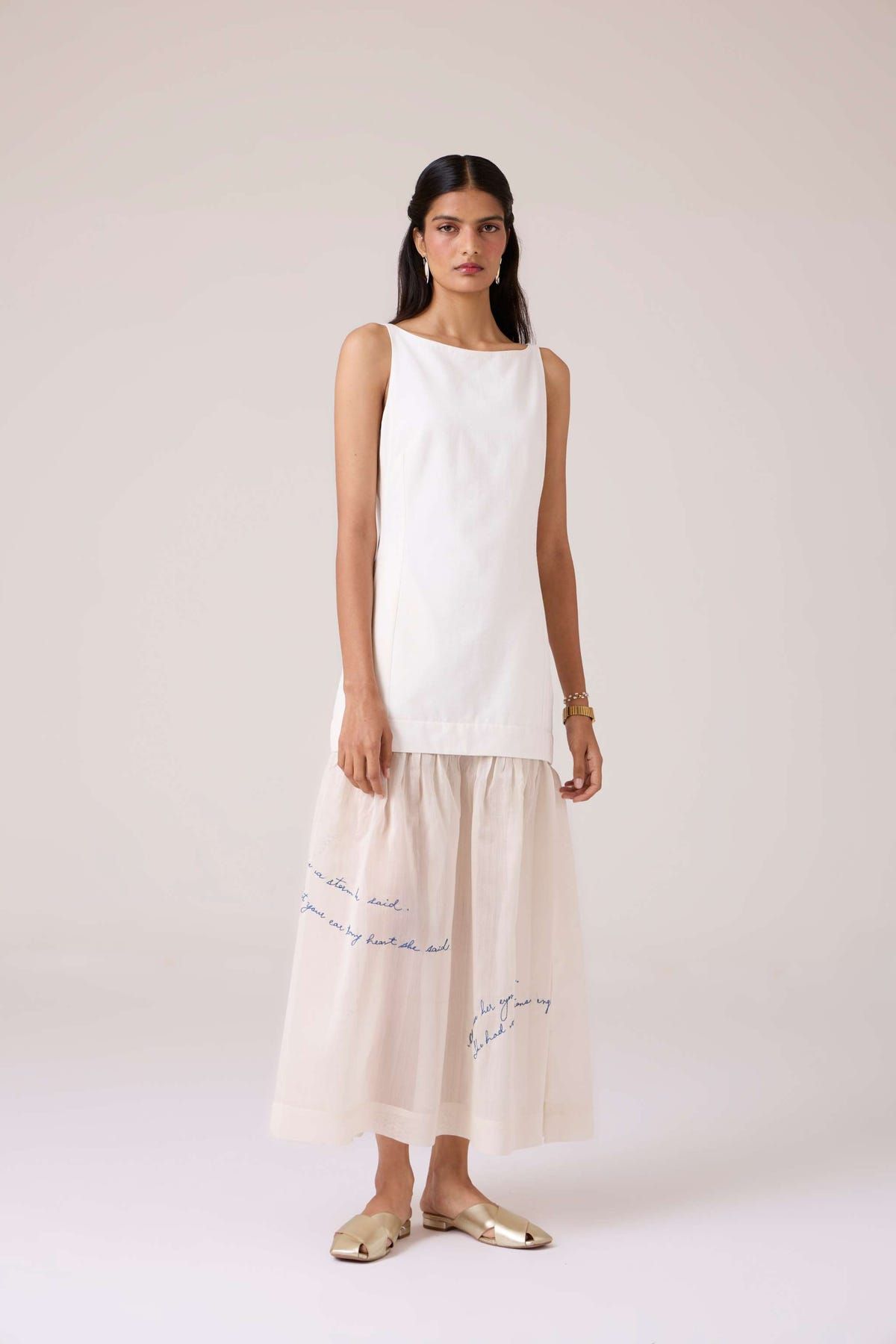 Astra White Embroidered Maxi Dress - image 5