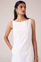 Astra White Embroidered Maxi Dress view 6