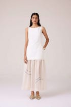 Astra White Embroidered Maxi Dress view 7