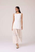 Astra White Embroidered Maxi Dress view 8