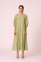 Volya Green Embroidered Dress view 1