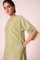 Volya Green Embroidered Dress view 11