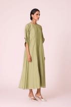 Volya Green Embroidered Dress view 2