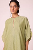 Volya Green Embroidered Dress view 5