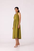 Daisy Green Halter Maxi Dress view 2